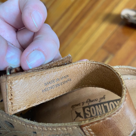 NWOT Pikolinos heeled sandals brown size 8.5 US, size 39 European - Picture 6 of 8